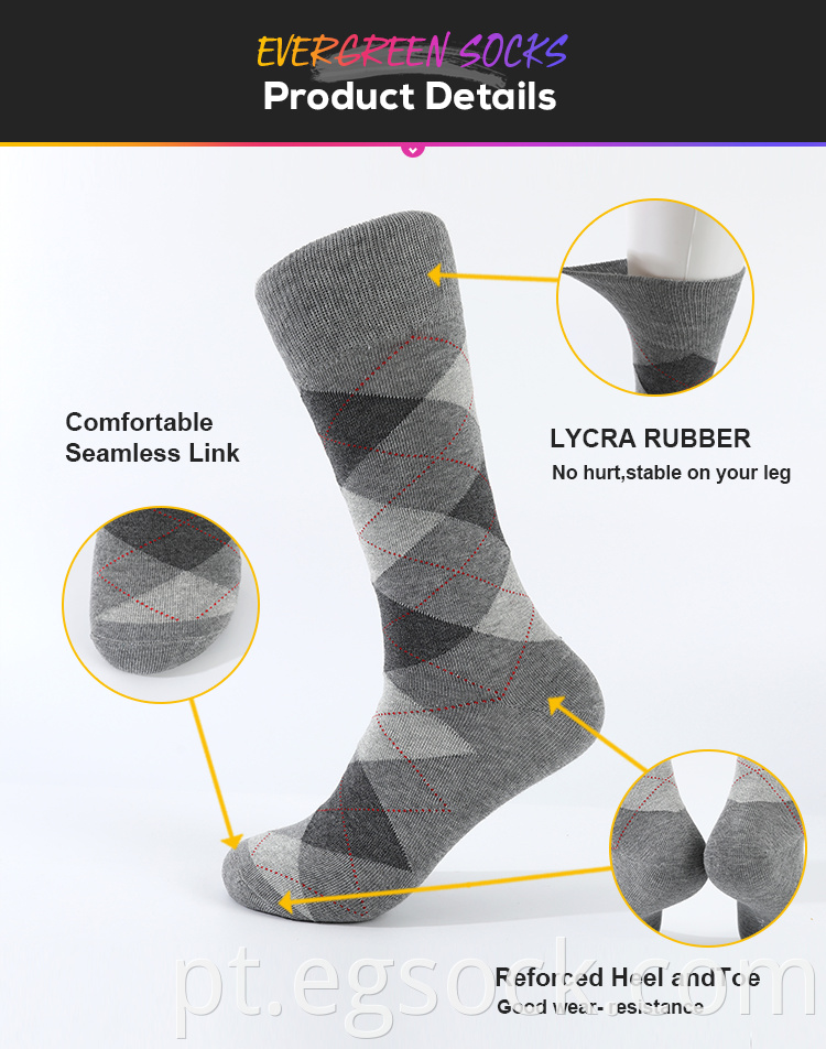 Geometric Pattern Modal Formal Socks